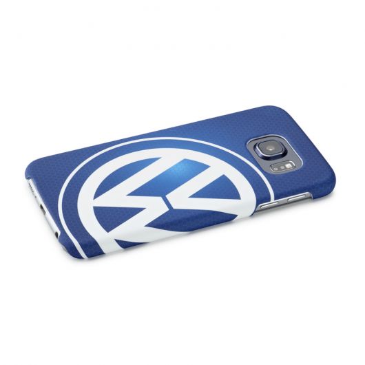 Coque VOLKSWAGEN logo pour Samsung Galaxy S6 bleue