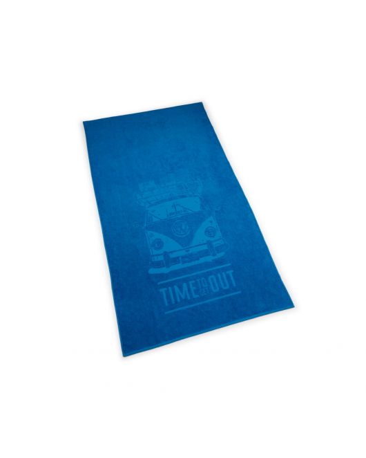 Serviette de plage VOLKSWAGEN bleue